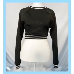 Cropped Thermal Sweatshirt